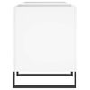 vidaXL Record Cabinet White Engineered wood, Iron Medium