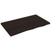 vidaXL Bathroom Countertop Dark Brown 39.4 x 23.6 x (0.8-1.6) " Treated Solid Wood