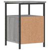 vidaXL Bedside Cabinet Grey Sonoma Engineered wood, Iron Compact