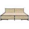 vidaXL Bed Frame Sonoma Oak Engineered Wood 47.2 x 78.7 in Bed Frame