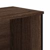 vidaXL Bookcase Brown oak Engineered wood, metal Medium Bookcase