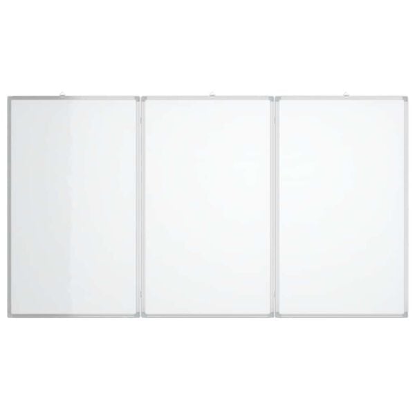 vidaXL Magnetic Whiteboard Foldable 47.2x39.4x0.7" Aluminium