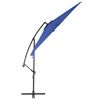 vidaXL Cantilever Garden Parasol Blue Polyester, Metal Large Tiltable