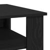 vidaXL Coffee Table Black Oak 23.62 x 23.62 x 16.54 in Engineered Wood