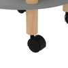 vidaXL 3-tier Trolley Gray 15"x15"x32.3" Engineered Wood&Solid Wood Pine