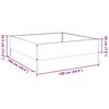 vidaXL Garden Raised Bed White Steel Medium Outdoor Garden Raised Bed
