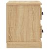 vidaXL Bedside Cabinet Sonoma Oak Engineered wood Compact