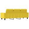 vidaXL 3-seater Sofa Light Yellow Fabric (100% polyester), metal, textilene