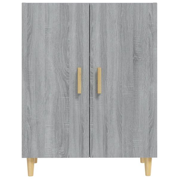 vidaXL Sideboard Grey Sonoma Engineered Wood Medium Sideboard