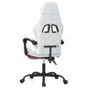 vidaXL Gaming Chair White and pink Faux leather, metal, plywood, foam