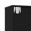 vidaXL Bookshelf 3 pcs Black Oak 14.17 x 11.81 x 56.30 in