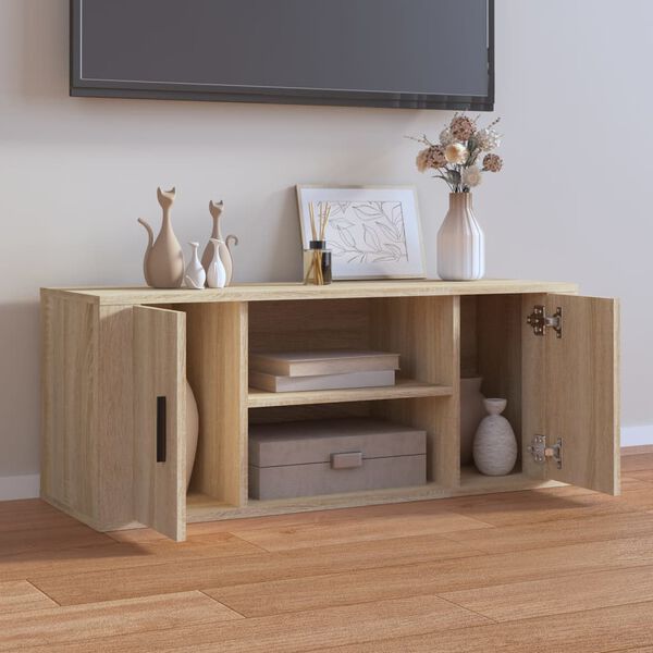 vidaXL TV Cabinet Sonoma Oak Engineered Wood Medium TV Cabinet