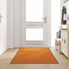 vidaXL Doormat Other Orange and Black 47.2" x 118.1" Polyamide and PVC