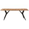 vidaXL Dining Table Acacia Wood Solid Acacia Wood Large Durable