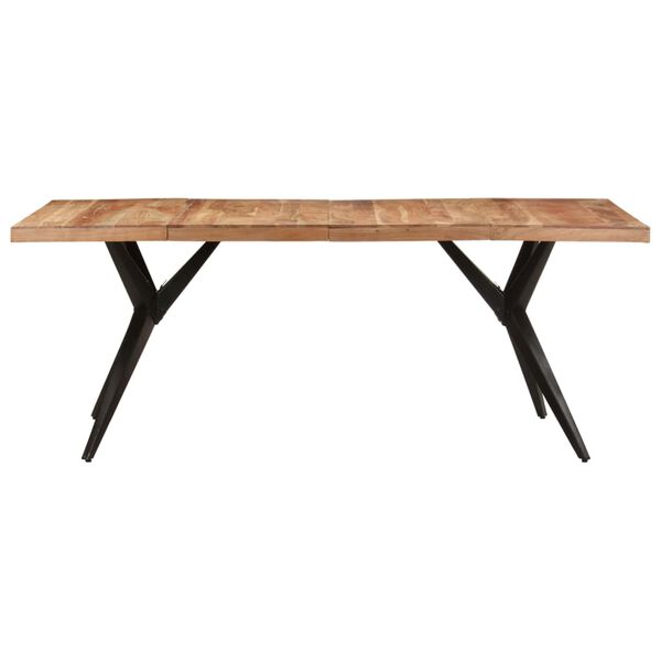 vidaXL Dining Table Acacia Wood Solid Acacia Wood Large Durable