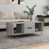 vidaXL Coffee Table Grey Sonoma Engineered wood, iron 40.2x19.7x15.7 in