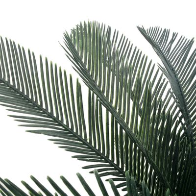 vidaXL Artificial Plant Cycas Palm with Pot Green 49.2"