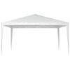 vidaXL Party Tent White Polyethylene 13x13 feet Water-resistant