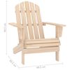 vidaXL Garden Chair Natural Wood Solid fir wood Standard Detachable