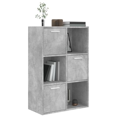 vidaXL Storage Cabinet Concrete Gray 23.6"x11.6"x35.4" Engineered Wood