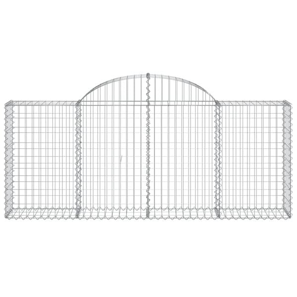 vidaXL Gabion Basket Set of 30 Silver Galvanized iron