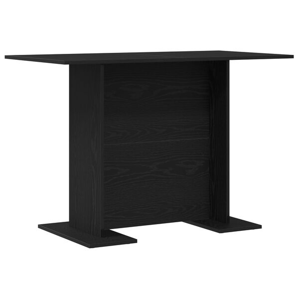 vidaXL Dining Table Black oak 43.3" x 23.6" x 29.5" Engineered wood