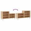 vidaXL Shoe Cabinet Sonoma oak Engineered wood Medium Storage