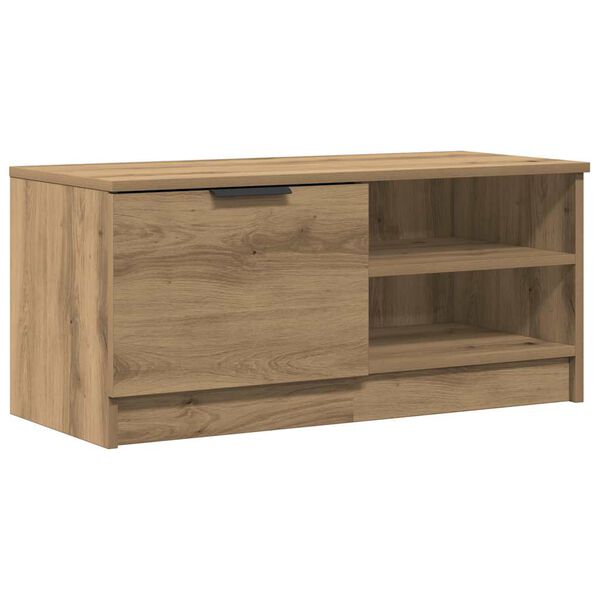vidaXL TV Cabinet Set of 2 Artisan oak Engineered wood 31.5x13.8x14.4 in