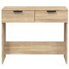 vidaXL Console Table Sonoma oak Engineered wood Standard Console Table