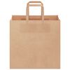 vidaXL Paper Bags 50 pcs with Handles Brown 26x17x25 cm