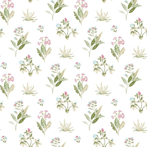 Noordwand Wallpaper White, Green Nonwoven Standard Durable Wallpaper