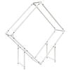vidaXL Firewood Rack White 39.4x9.8x39.4" Cold-rolled steel