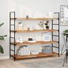 vidaXL Floating Shelves 2 pcs 47.2x15.7x1.6" Oil Finished Solid Wood Acacia