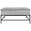vidaXL Coffee Table Grey Sonoma Engineered wood, Metal 37.4 in square