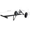 vidaXL 606.3 lb Utility Trailer RV Camper Boat Hand Dolly w/ Two pneumatic tires