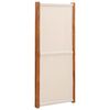 vidaXL 3-Panel Room Divider Cream White 82.7"x70.9"