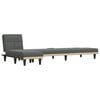 vidaXL L-shaped Sofa Bed Dark Grey