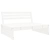 vidaXL Garden Lounge Set White Solid Pine Wood, Plywood Large Modular