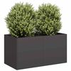 vidaXL Planter Black Cold-rolled Steel Large Durable Planter