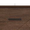 vidaXL Bedside Cabinet with Drawer Brown oak 14.96 x 14.96 x 25.98 in