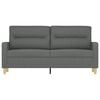 vidaXL 2-Seater Sofa Dark Grey Fabric (100% polyester), metal, textilene