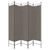 vidaXL 5-Panel Room Divider Anthracite 78.7"x86.6" Fabric