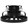 vidaXL Christmas Tree Stand Black Metal Medium Decorative Inlays