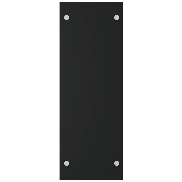 vidaXL Firewood Rack Black 15.7x13.8x39.4" Tempered Glass