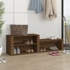 vidaXL Shoe Cabinet Brown Oak Engineered Wood Medium Shoe Cabinet