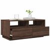 vidaXL Coffee Table Brown Oak Engineered Wood 35.4x19.3x15.7 in