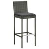 vidaXL Garden Bar Set Grey