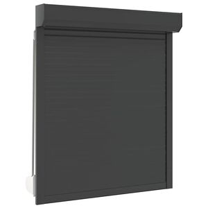 vidaXL Roller Shutter Aluminium 43.3x51.2" Anthracite