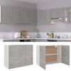 vidaXL Hanging Cabinet Concrete grey Engineered wood Medium