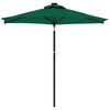 vidaXL Garden Parasol Green Polyester, Steel Large Tiltable